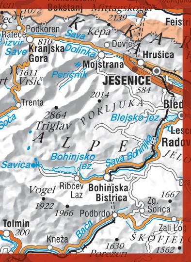 Julijske Alpe - vzhod 1:50.000 PZS Preview 1