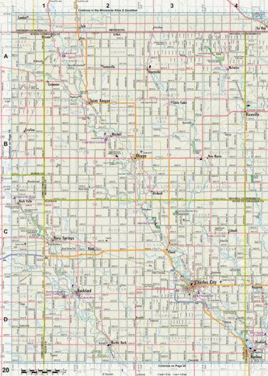 Iowa Atlas & Gazetteer Page 20 Preview 1