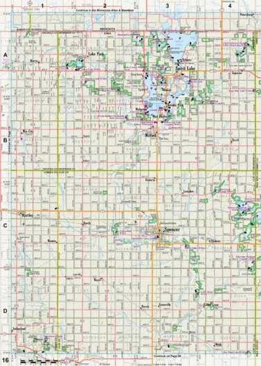 Iowa Atlas & Gazetteer Page 16 Preview 1