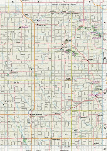 Iowa Atlas & Gazetteer Page 21 Preview 1