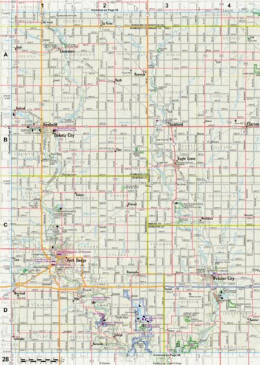 Iowa Atlas & Gazetteer Page 28 Preview 1