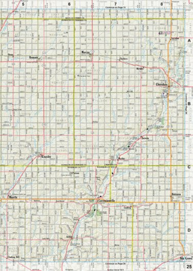 Iowa Atlas & Gazetteer Page 25 Preview 1