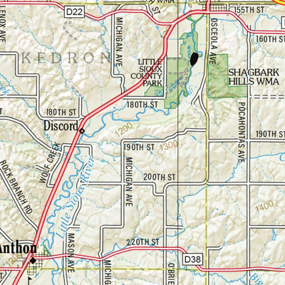 Iowa Atlas & Gazetteer Page 25 Preview 3