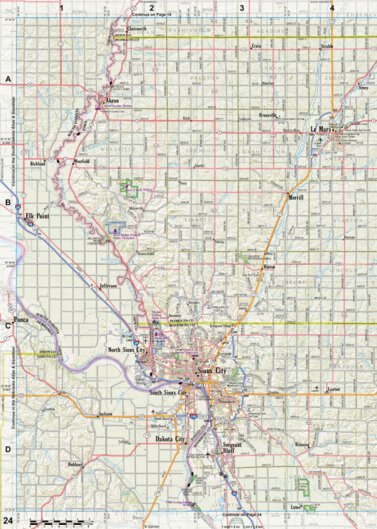 Iowa Atlas & Gazetteer Page 24 Preview 1