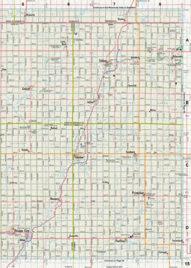 Iowa Atlas & Gazetteer Page 15 Preview 1