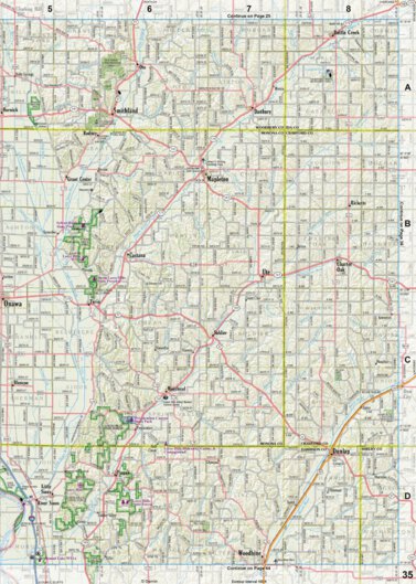 Iowa Atlas & Gazetteer Page 35 Preview 1
