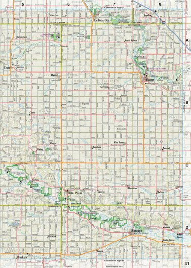 Iowa Atlas & Gazetteer Page 41 Preview 1