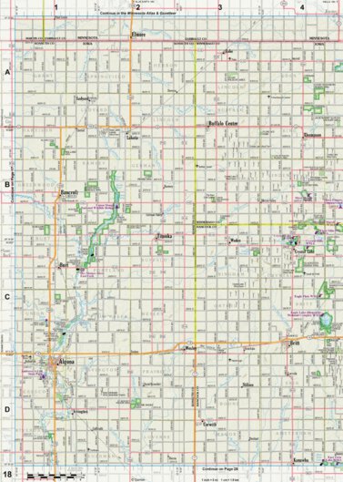 Iowa Atlas & Gazetteer Page 18 Preview 1