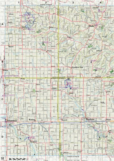 Iowa Atlas & Gazetteer Page 32 Preview 1