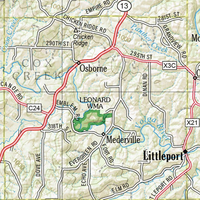 Iowa Atlas & Gazetteer Page 32 Preview 3