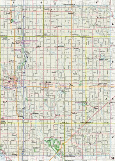 Iowa Atlas & Gazetteer Page 39 Preview 1