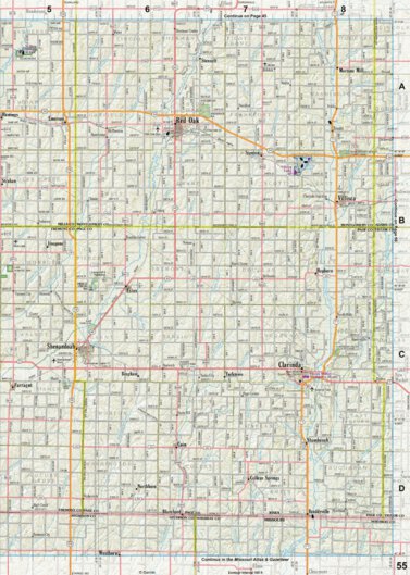 Iowa Atlas & Gazetteer Page 55 Preview 1