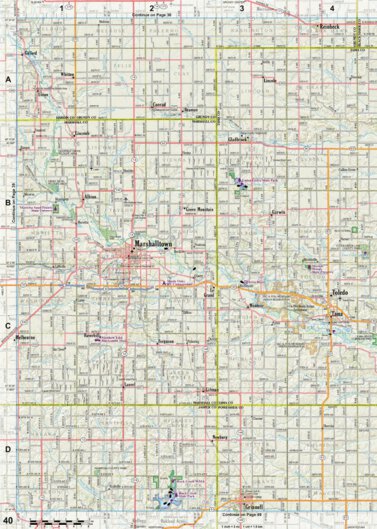 Iowa Atlas & Gazetteer Page 40 Preview 1