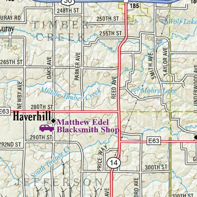 Iowa Atlas & Gazetteer Page 40 Preview 3