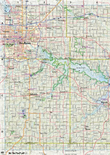 Iowa Atlas & Gazetteer Page 48 Preview 1