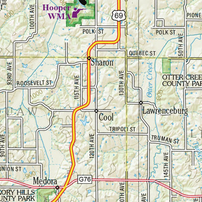 Iowa Atlas & Gazetteer Page 48 Preview 3