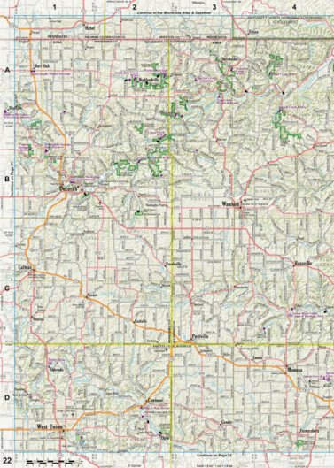Iowa Atlas & Gazetteer Page 22 Preview 1