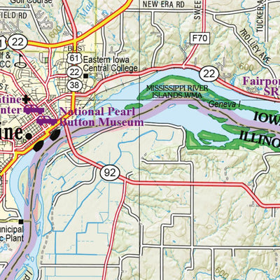 Iowa Atlas & Gazetteer Page 52 Preview 2