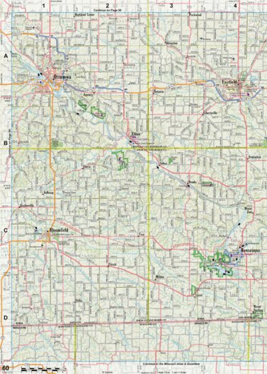 Iowa Atlas & Gazetteer Page 60 Preview 1