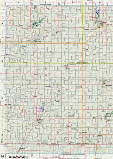 Iowa Atlas & Gazetteer Page 56 Preview 1