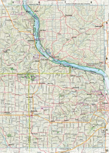 Iowa Atlas & Gazetteer Page 33 Preview 1