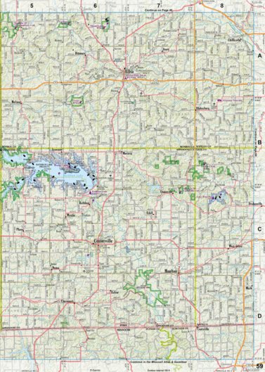 Iowa Atlas & Gazetteer Page 59 Preview 1