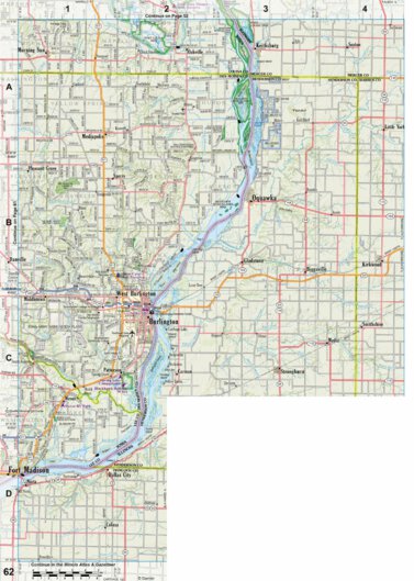 Iowa Atlas & Gazetteer Page 62 Preview 1