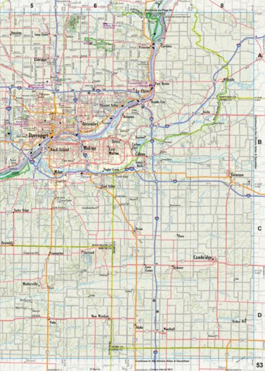 Iowa Atlas & Gazetteer Page 53 Preview 1