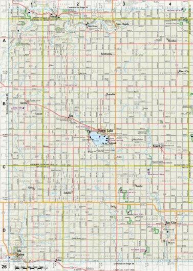 Iowa Atlas & Gazetteer Page 26 Preview 1