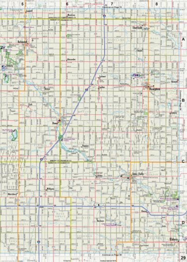 Iowa Atlas & Gazetteer Page 29 Preview 1