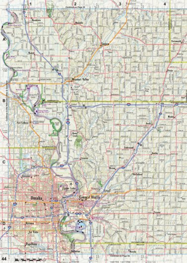 Iowa Atlas & Gazetteer Page 44 Preview 1
