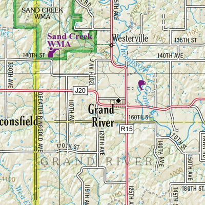 Iowa Atlas & Gazetteer Page 57 Preview 2