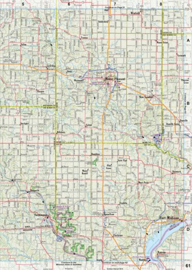 Iowa Atlas & Gazetteer Page 61 Preview 1