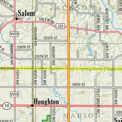Iowa Atlas & Gazetteer Page 61 Preview 2