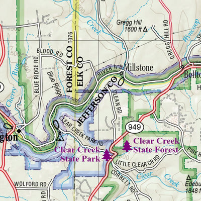Pennsylvania Atlas & Gazetteer Page 35 Preview 2