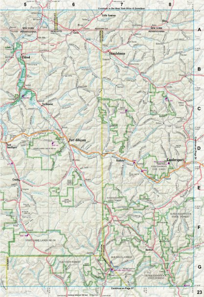 Pennsylvania Atlas & Gazetteer Page 23 Preview 1