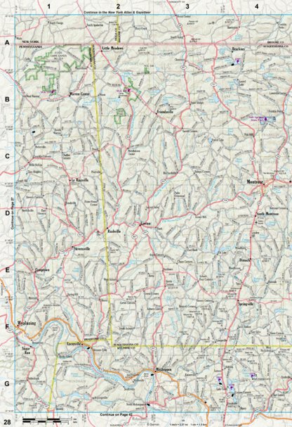Pennsylvania Atlas & Gazetteer Page 28 Preview 1