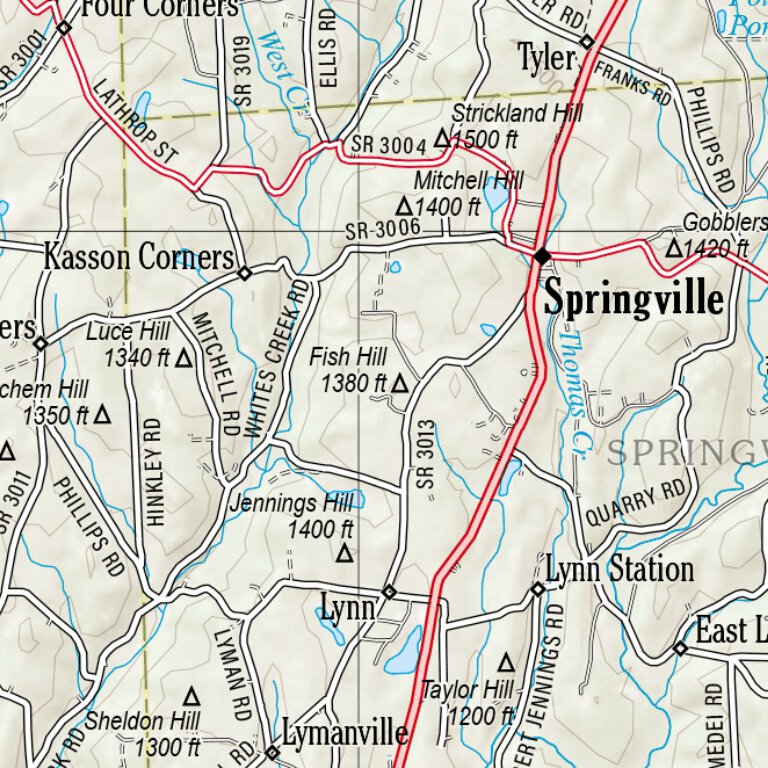 Pennsylvania Atlas & Gazetteer Page 28 Map by Garmin | Avenza Maps