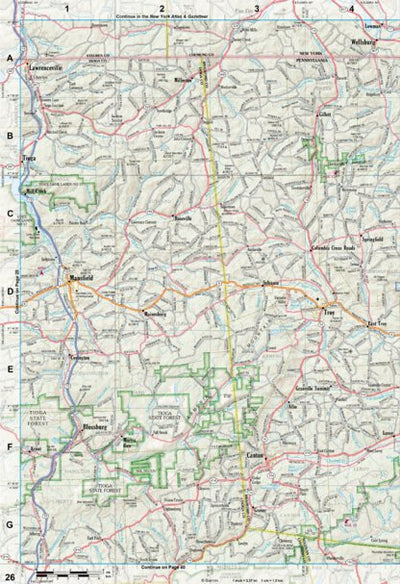 Pennsylvania Atlas & Gazetteer Page 26 Preview 1