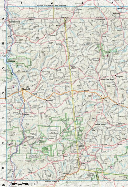 Pennsylvania Atlas & Gazetteer Page 26 Preview 1