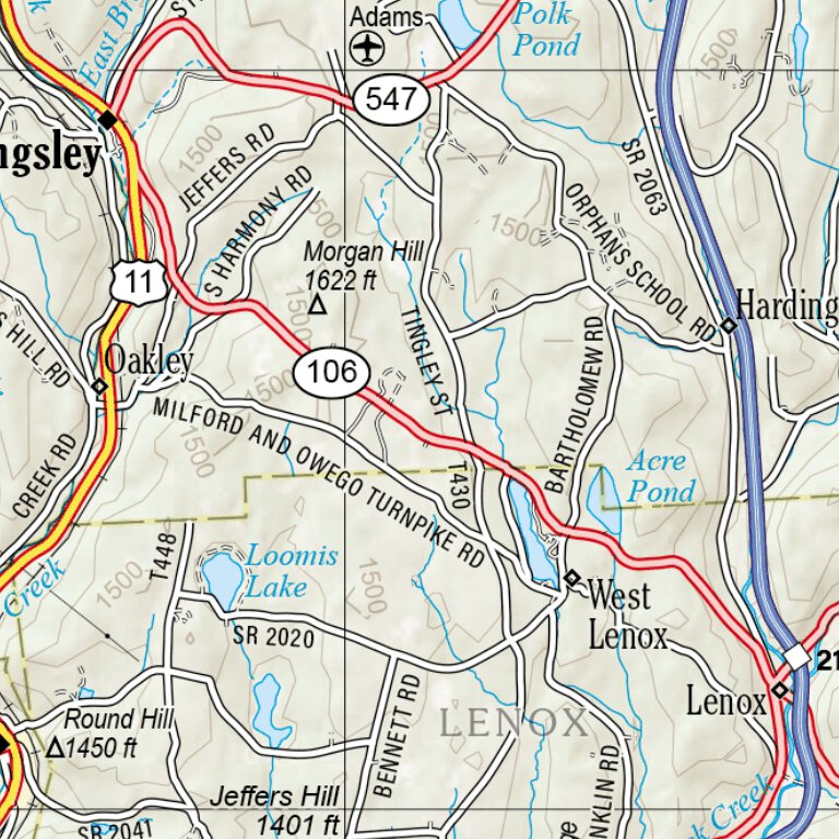 Pennsylvania Atlas & Gazetteer Page 29 Map by Garmin | Avenza Maps