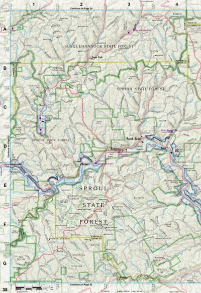 Pennsylvania Atlas & Gazetteer Page 38 Preview 1