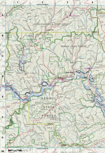Pennsylvania Atlas & Gazetteer Page 38 Preview 1