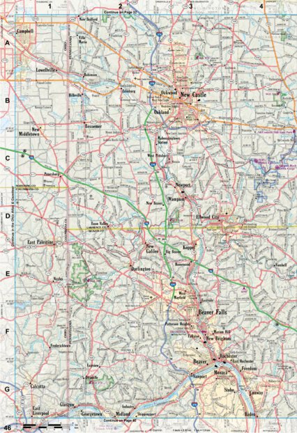 Pennsylvania Atlas & Gazetteer Page 46 Preview 1