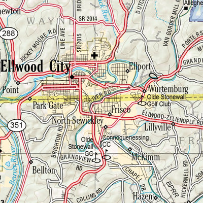 Pennsylvania Atlas & Gazetteer Page 46 Preview 3