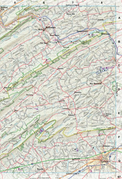 Pennsylvania Atlas & Gazetteer Page 67 Preview 1