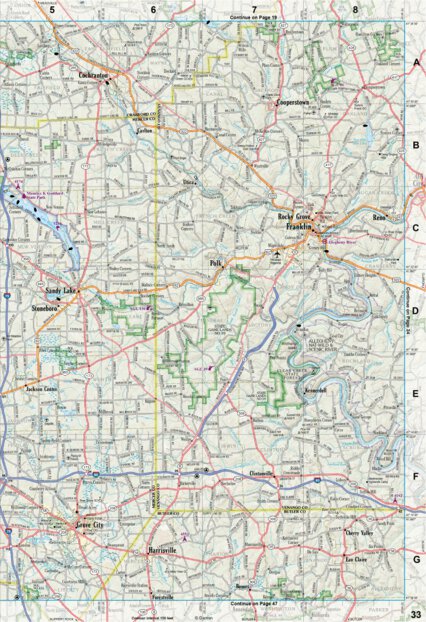 Pennsylvania Atlas & Gazetteer Page 33 Preview 1