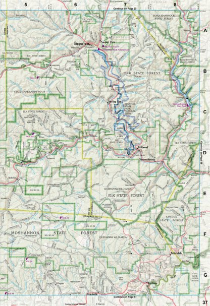 Pennsylvania Atlas & Gazetteer Page 37 Preview 1