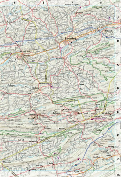 Pennsylvania Atlas & Gazetteer Page 55 Preview 1