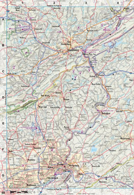 Pennsylvania Atlas & Gazetteer Page 58 Preview 1